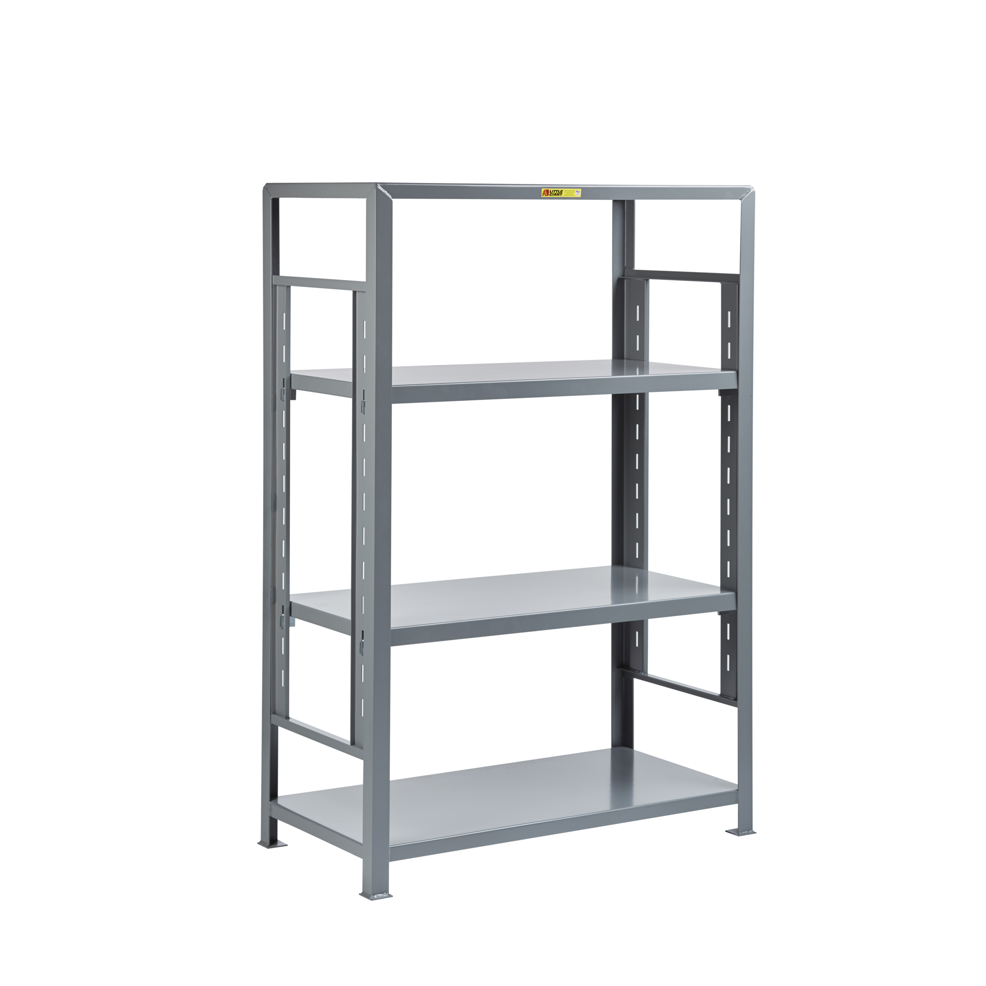 Little Giant Adjustable Welded Shelving - 24in. D x 48in. W x 72in. H, 4 Shelves, 1500-Lb. Capacity Per Shelf, Model# 4SHA-2448-72